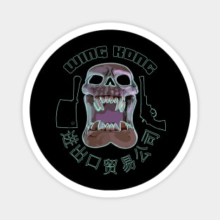 Wing Kong Neon Skull Magnet